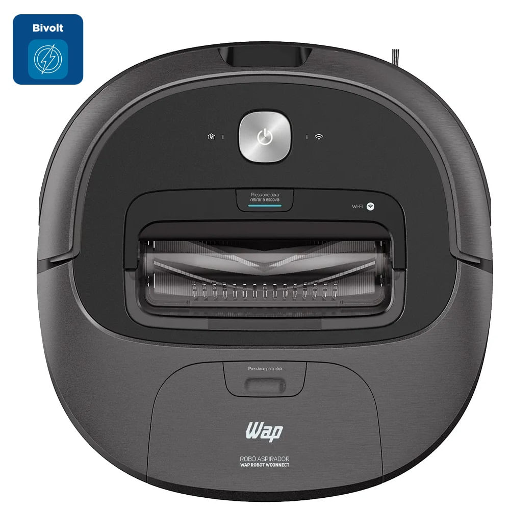Robô Aspirador de Pó Wap WCONNECT Preto - Bivolt - Image 2