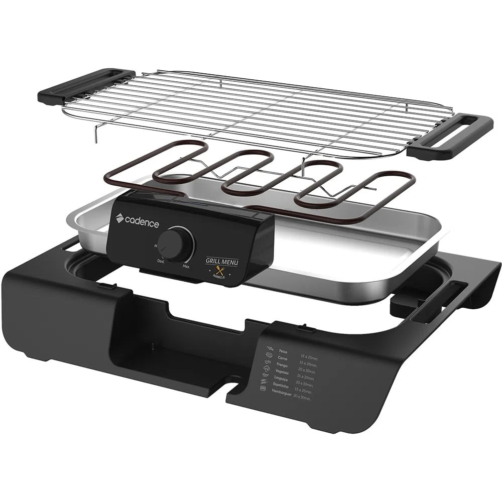 Grill Elétrico Cadence Preto GRL810 - 127 Volts - Image 4