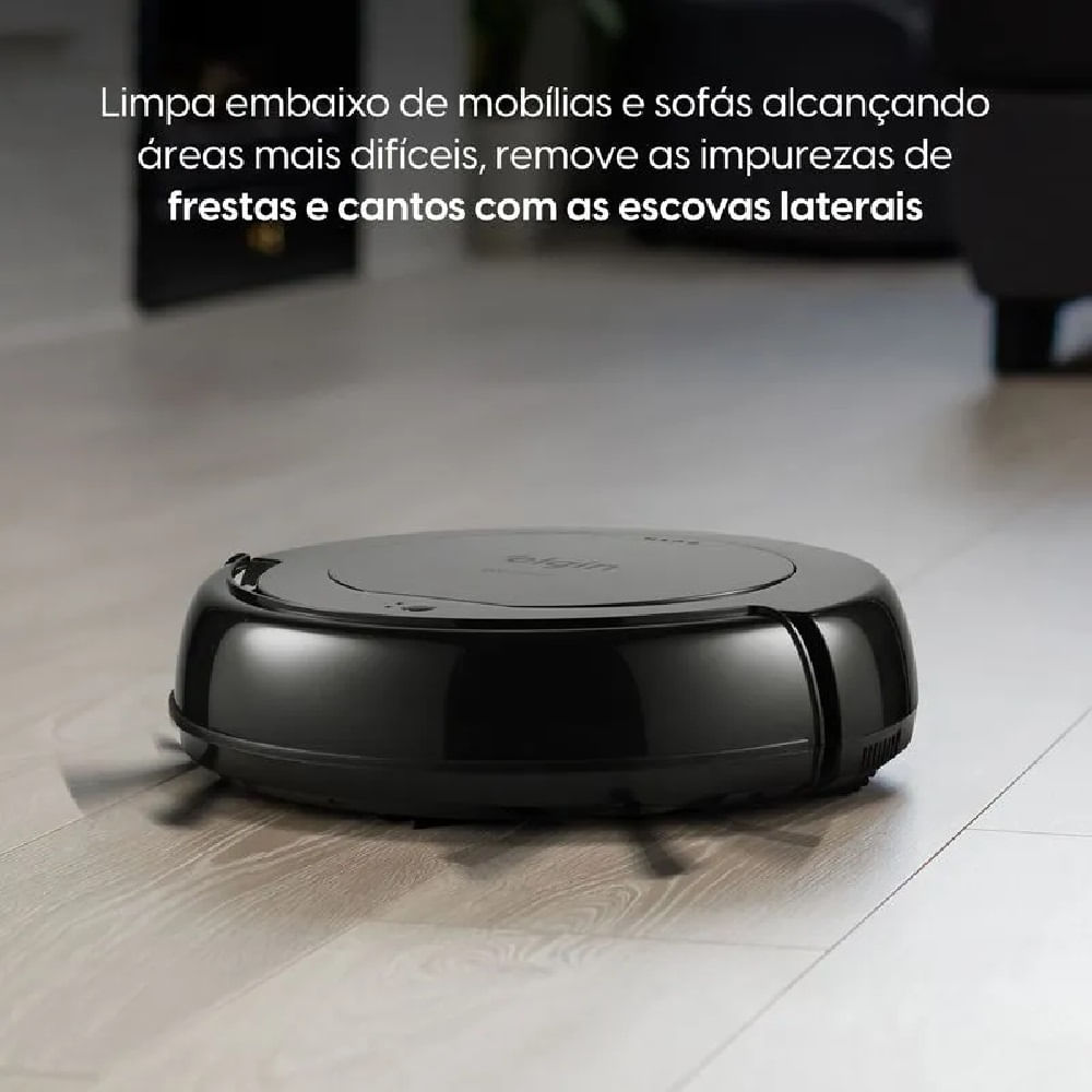Robô Aspirador de Pó Elgin 3 em 1 Evo Preto - Bivolt - Image 8