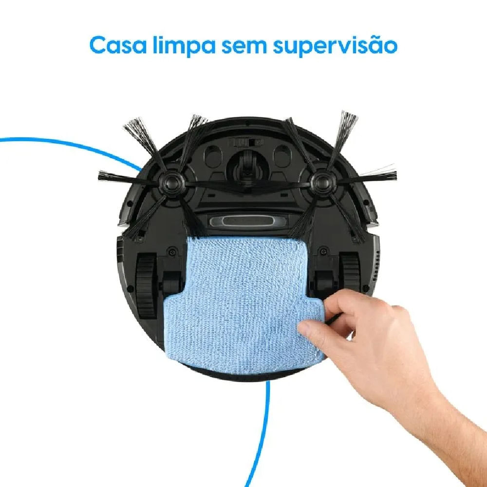 Robô Aspirador de Pó Elgin 3 em 1 Evo Preto - Bivolt - Image 4