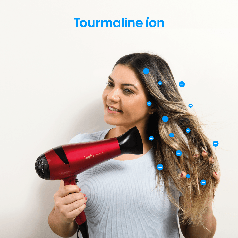 Secador de Cabelo Elgin Glossy Ion Vermelho - 220 Volts - Image 11