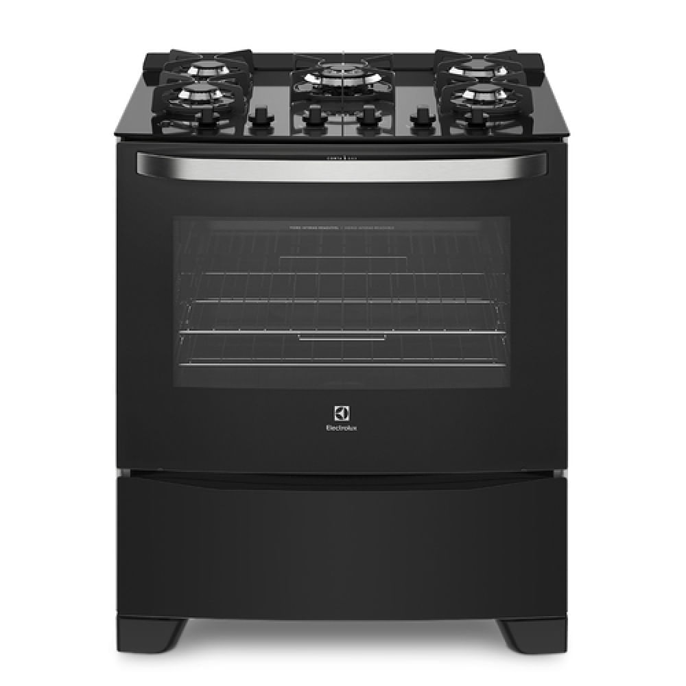 Fogão de Piso Electrolux 5 Bocas Automático com Mesa de Vidro Tripla Chama (76GS) - Bivolt
