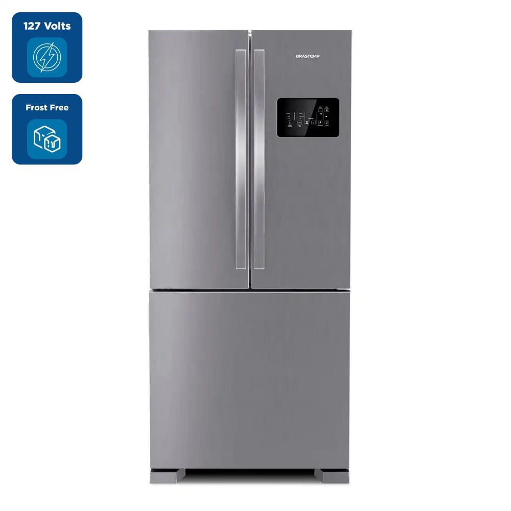 Refrigerador Brastemp Frost Free French Door 554 Litros Inox BRO85AK – 127 Volts - Image 2