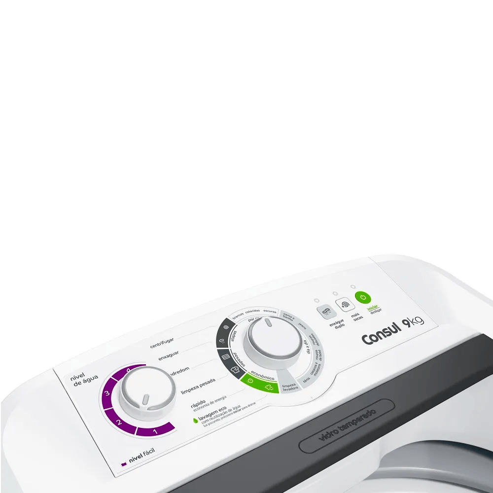 Lavadora de Roupas Consul 9Kg com Dosagem Econômica e Ciclo Edredom Branca CWB09BB – 220 Volts - Image 6