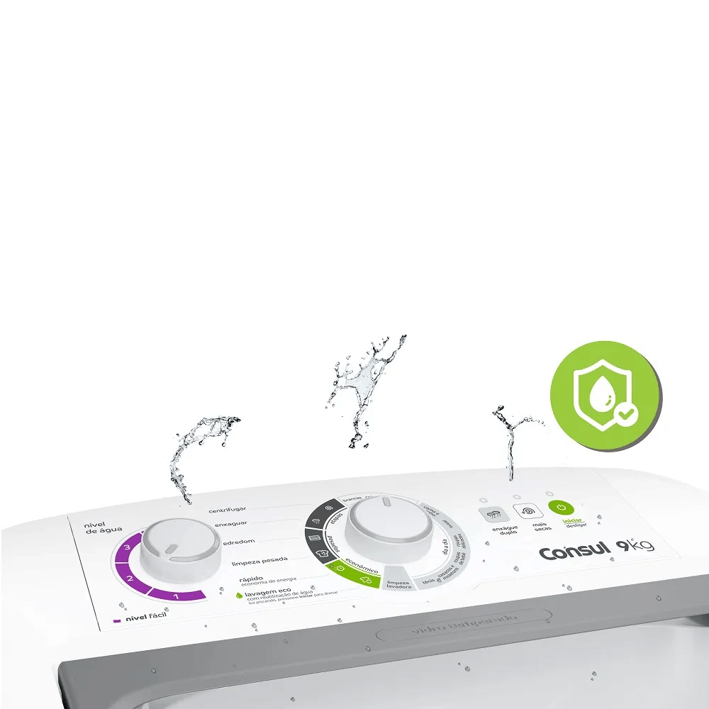 Lavadora de Roupas Consul 9Kg com Dosagem Econômica e Ciclo Edredom Branca CWB09BB – 220 Volts - Image 8