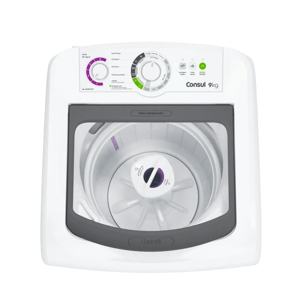 Lavadora de Roupas Consul 9Kg com Dosagem Econômica e Ciclo Edredom Branca CWB09BB – 220 Volts - Image 4