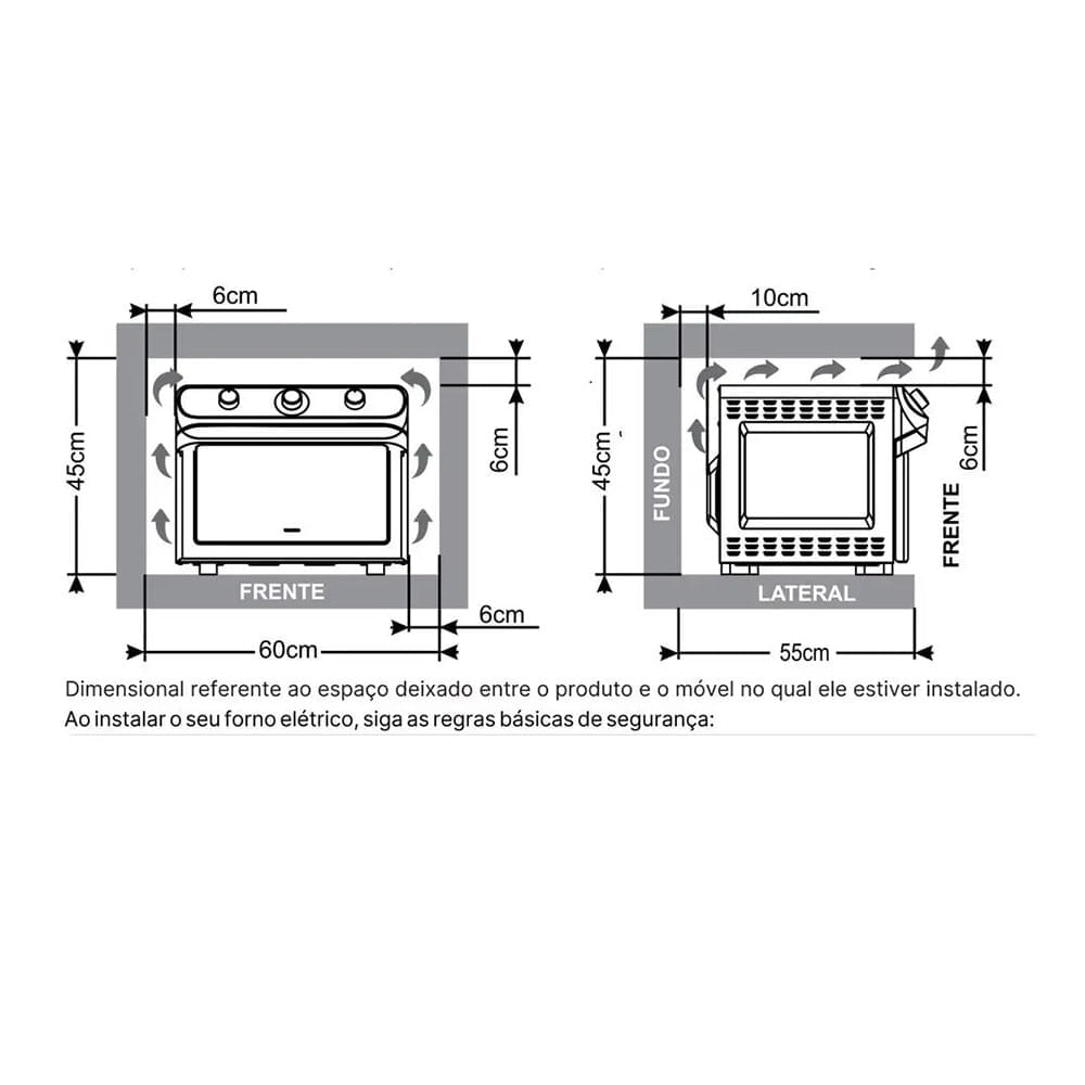 Forno Elétrico e Fritadeira Mueller 35 Litros Air Prata MFB35G - 220 Volts - Image 12