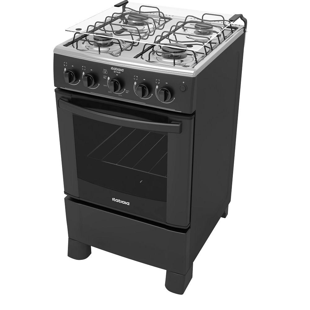 Fogão de Piso Itatiaia Star NG 4 Bocas Preto - Bivolt - Image 3