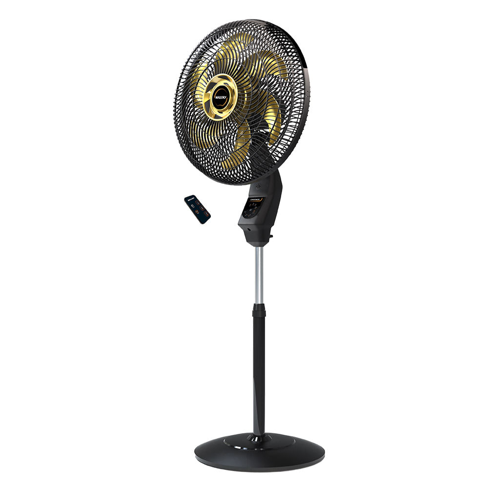 Ventilador De Coluna Mallory Chronos Preto E Dourado 40cm – 220 Volts - Image 3
