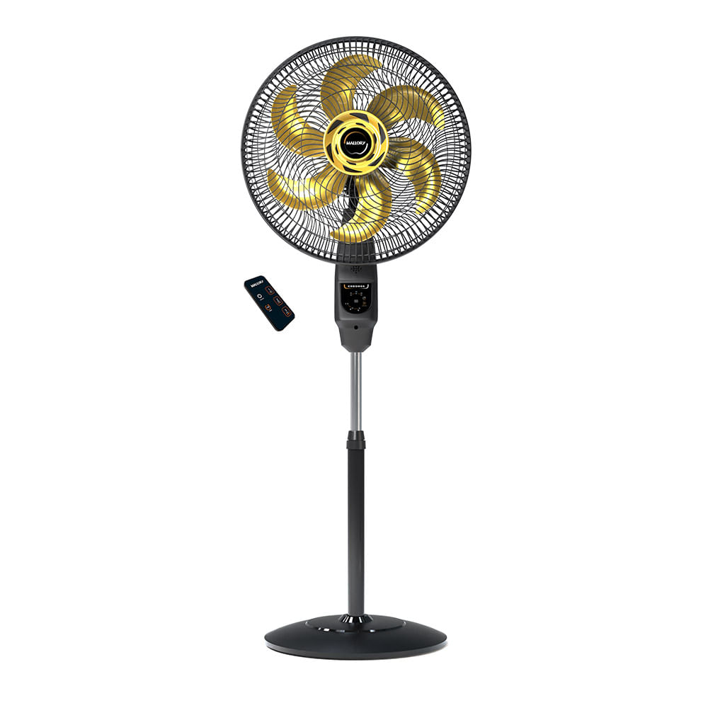 Ventilador De Coluna Mallory Chronos Preto E Dourado 40cm – 220 Volts - Image 2