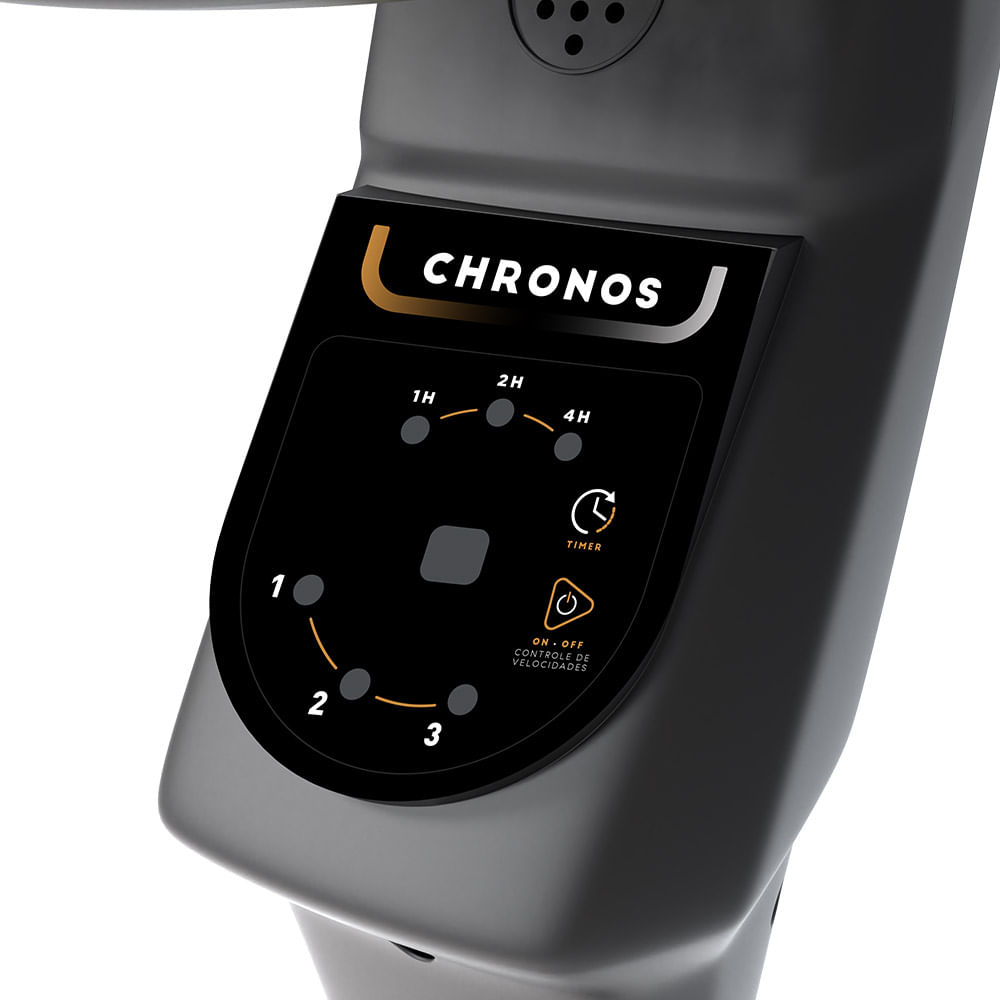 Ventilador De Coluna Mallory Chronos Preto E Dourado 40cm – 220 Volts - Image 7