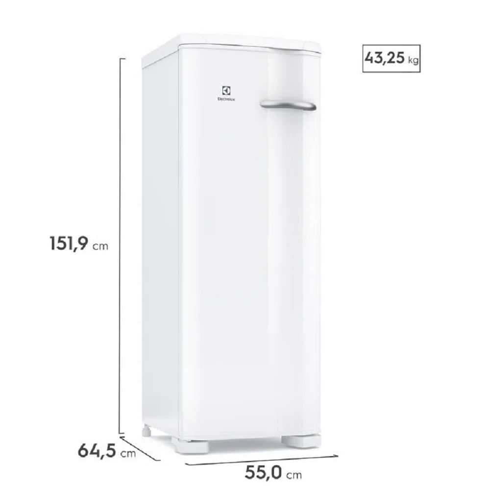 Freezer Vertical Electrolux 197 Litros Cycle Defrost Uma Porta Branco FE23 – 220 Volts - Image 5