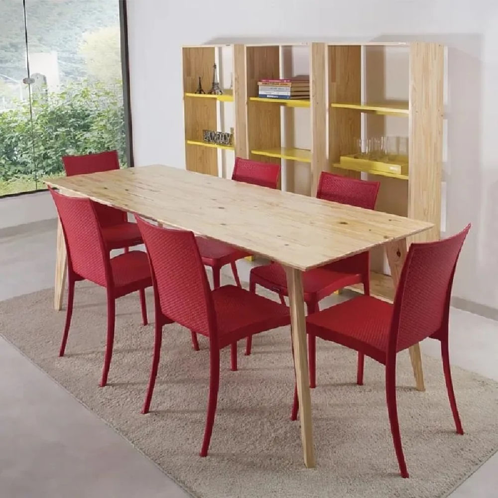 Conjunto de 4 Cadeiras Tramontina Laura Vermelho - Image 7