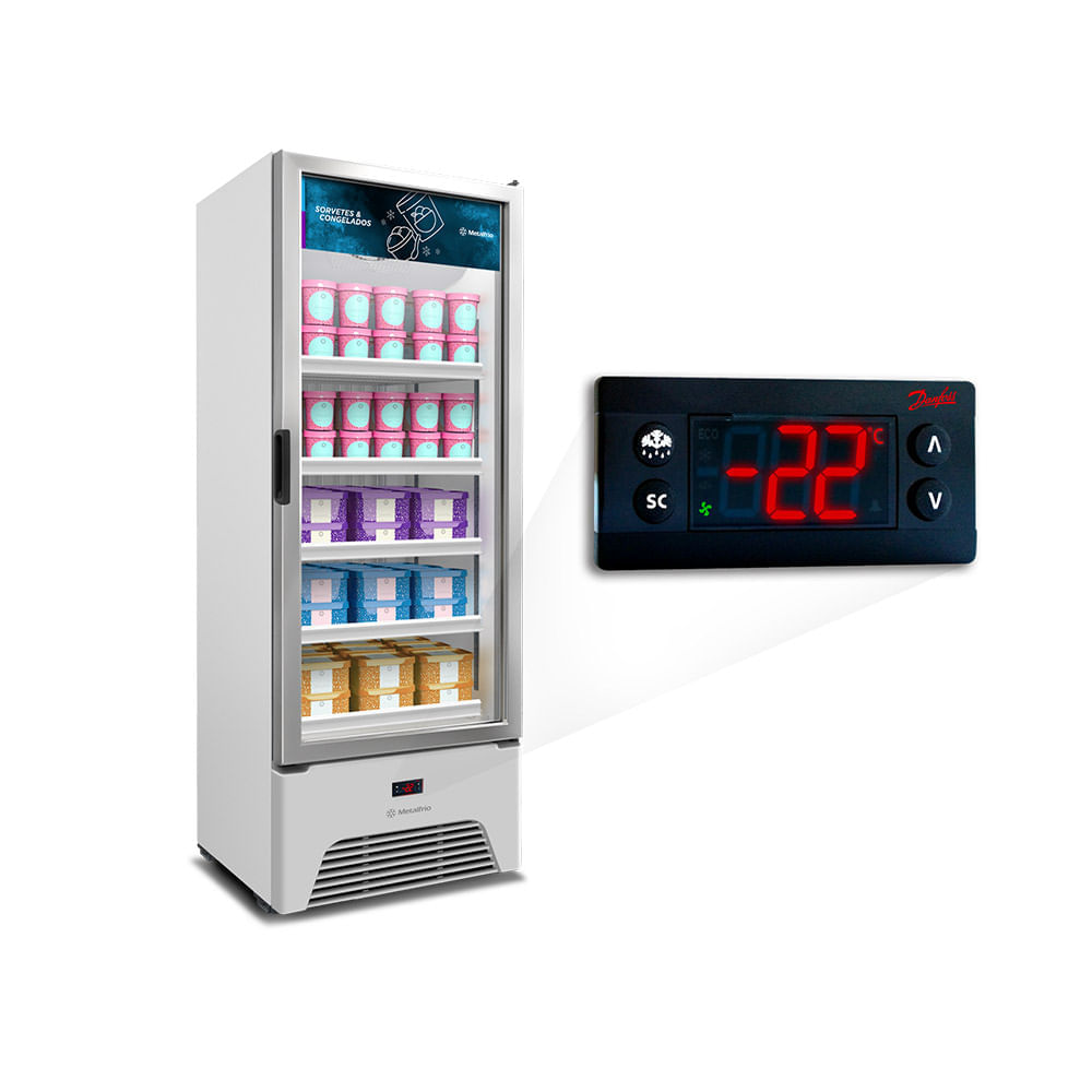 Freezer Vertical Metalfrio 490 Litros Branco VF50AHD - 220 Volts - Image 4