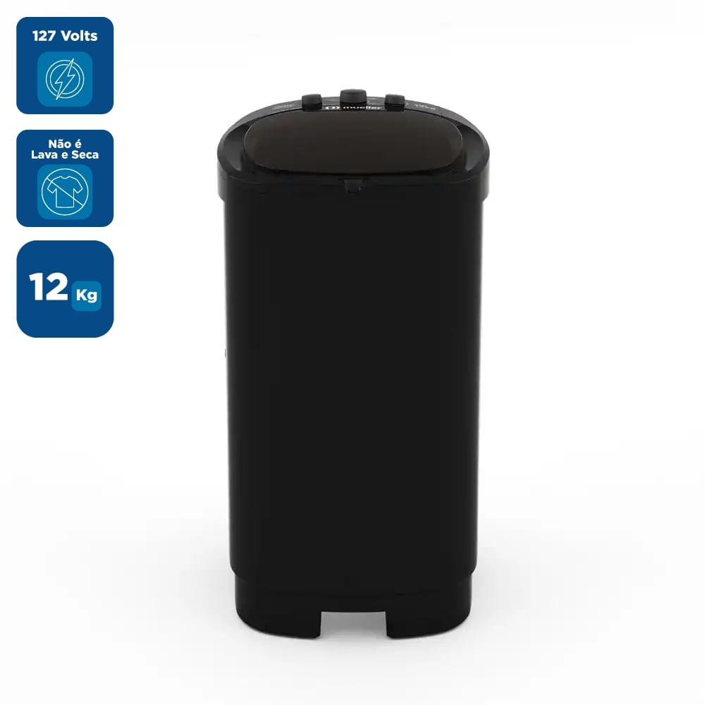 Lavadora De Roupas Mueller 12kg Family Aquatec Preta – 127 Volts - Image 2