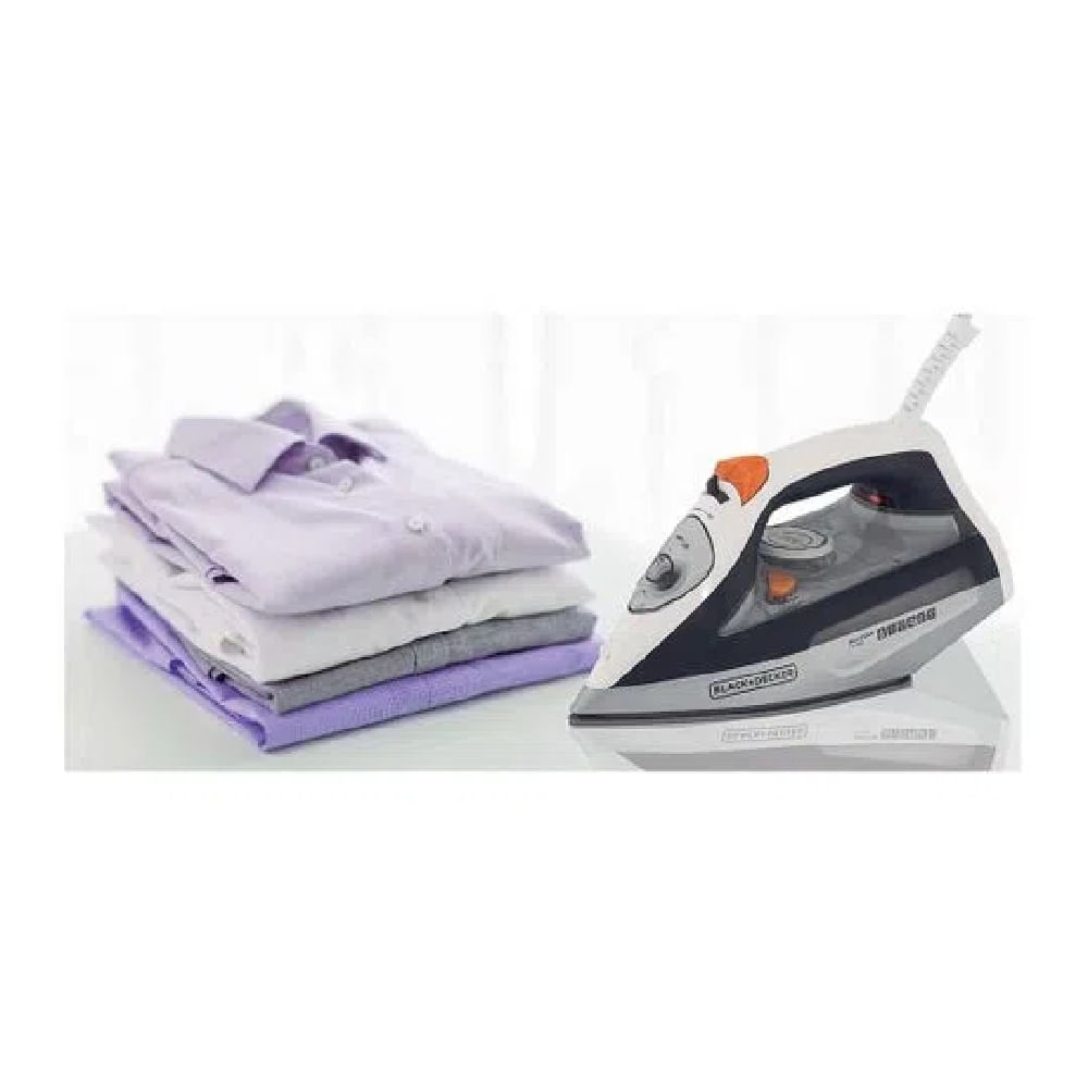 Ferro a Seco Black+Decker Com Reservatório De 470ml Cinza e Laranja FX3100-B2 - 220 Volts - Image 3
