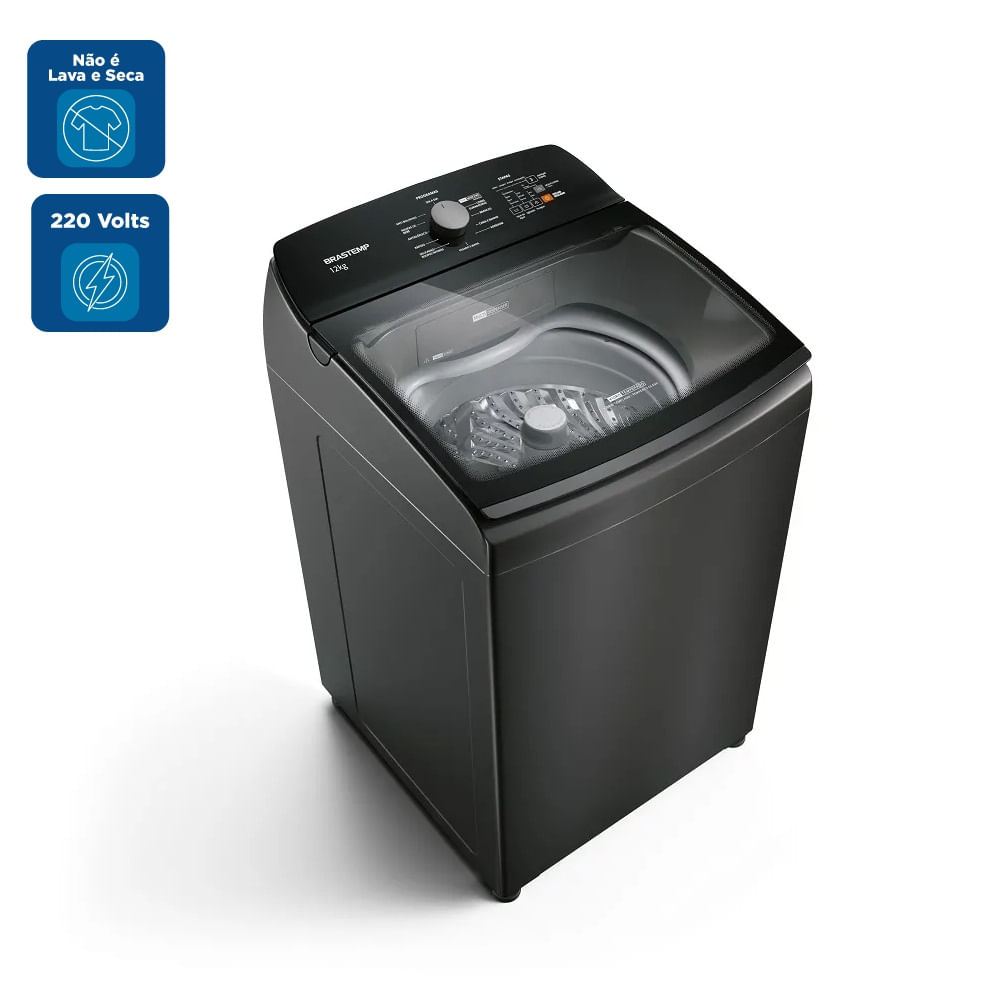 Lavadora de Roupas Brastemp 12Kg com Ciclo Tira Manchas Advanced e Ciclo Antibolinha Cinza Platinum BWK12B9 – 220 Volts - Image 2