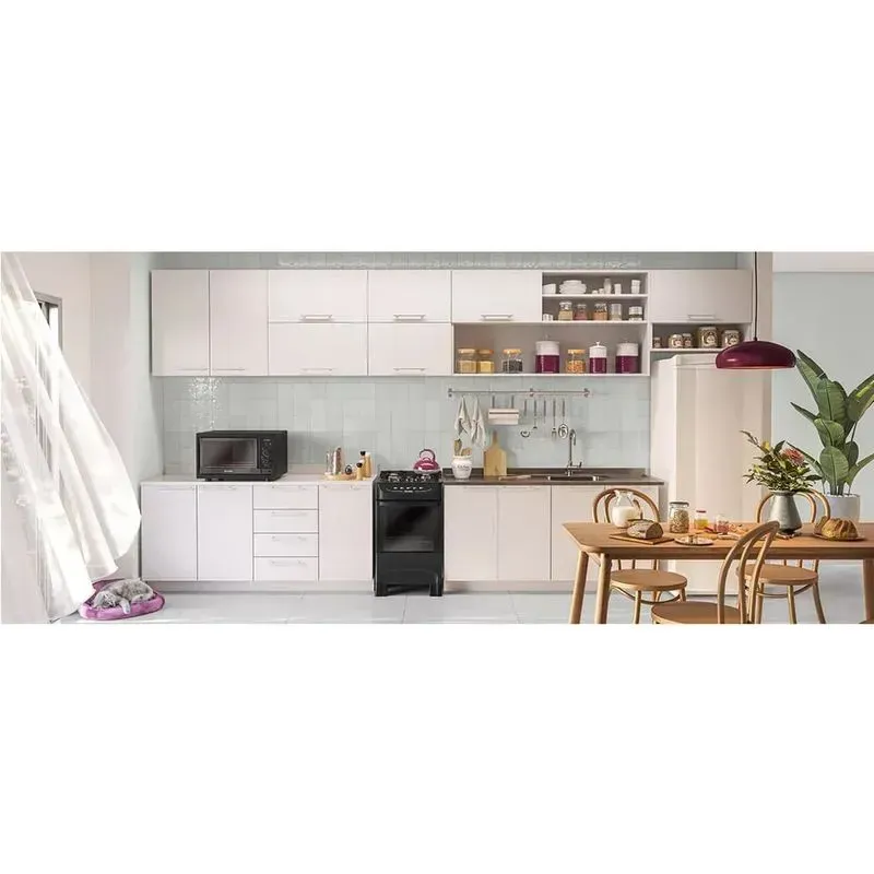 Fogão Mueller 4 Bocas Mesa De Vidro Preto Bivolt MFV4B - Image 7