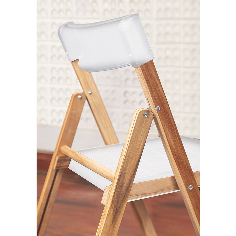 Conjunto de 4 Cadeiras Tramontina Potenza Dobrável Branco Mista - Image 6