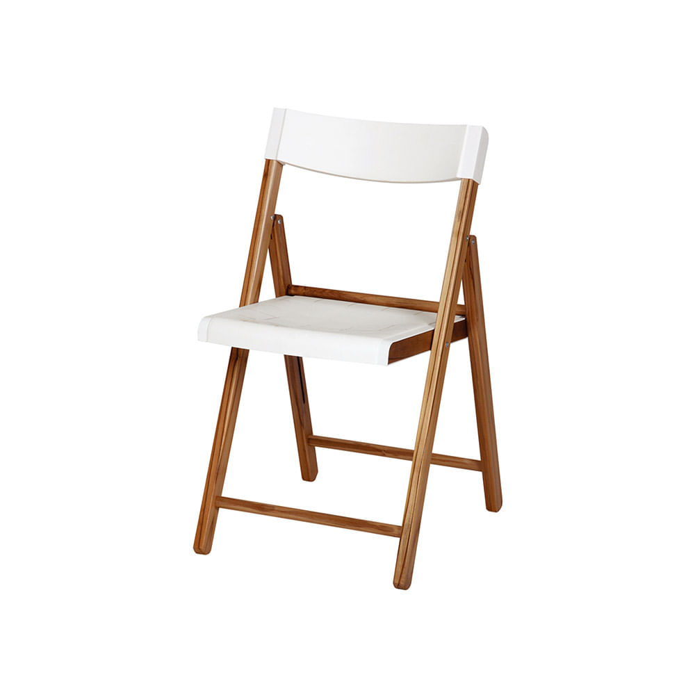 Conjunto de 4 Cadeiras Tramontina Potenza Dobrável Branco Mista - Image 2