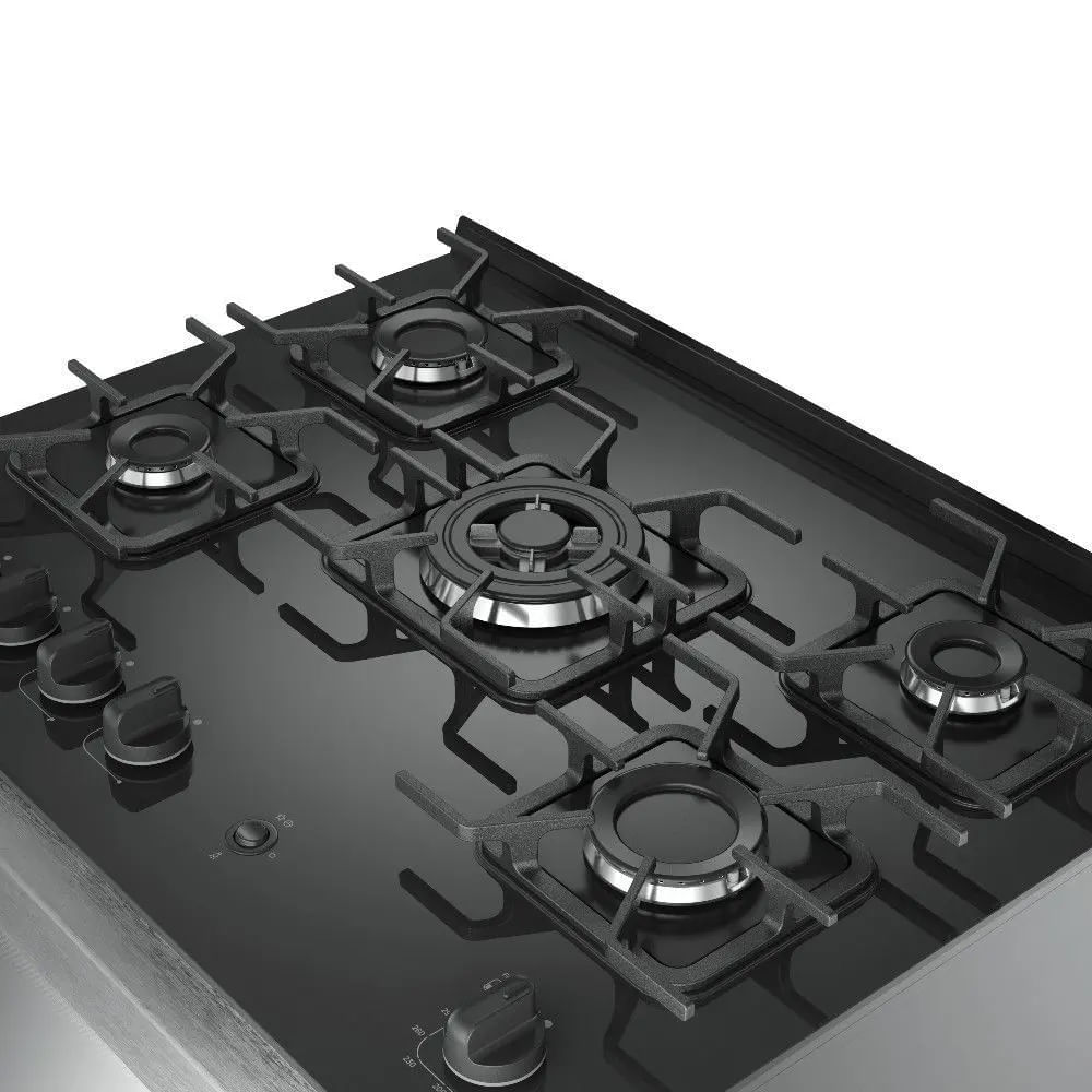 Fogão De Piso Mueller 5 Bocas Decorato Vetro Inox - Bivolt - Image 5