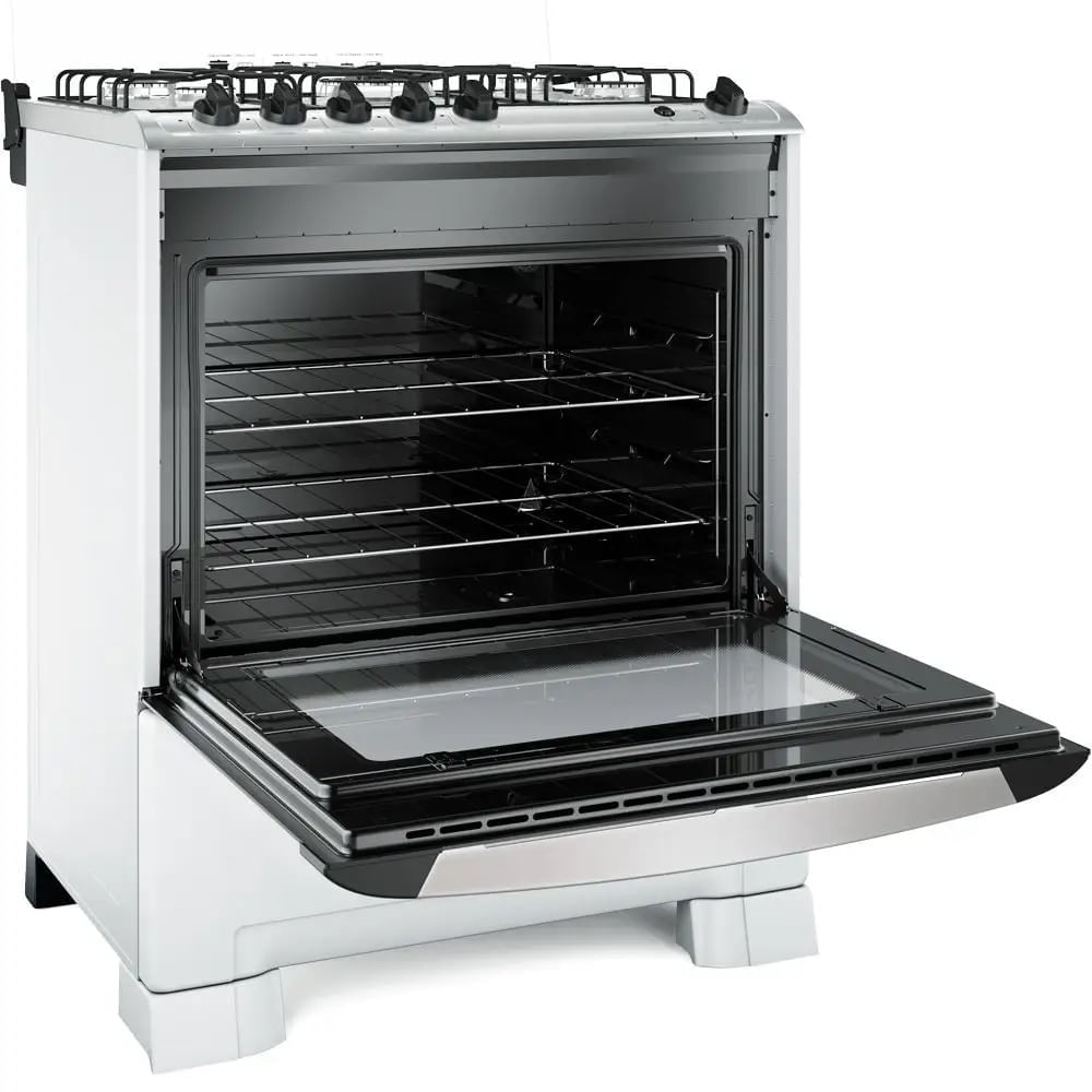 Fogão de Piso Mueller 5 Bocas Decorato com Tripla Chama Branco G3 - Bivolt - Image 5