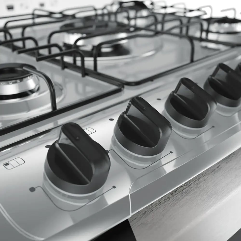 Fogão de Piso Mueller 5 Bocas Decorato com Tripla Chama Branco G3 - Bivolt - Image 11