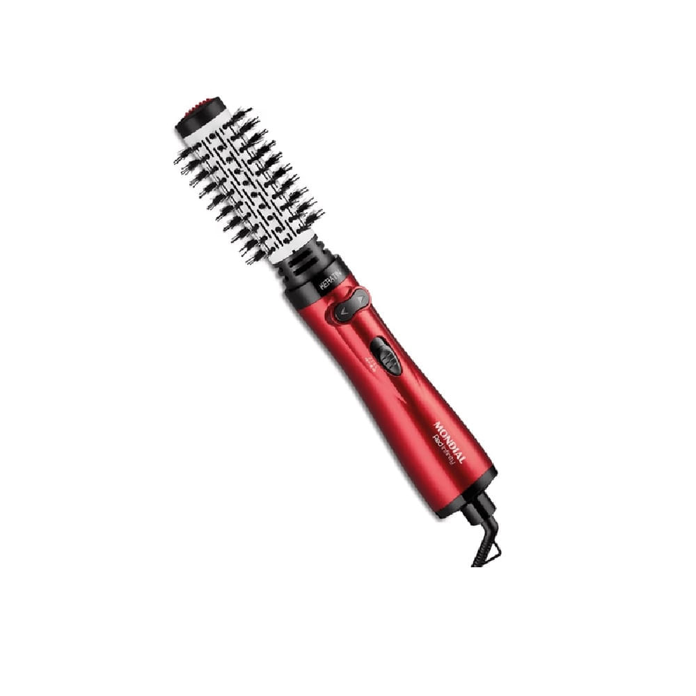 Escova Secadora Mondial Infinity Keratin Vermelho ER-11-KR - 220 Volts - Image 3