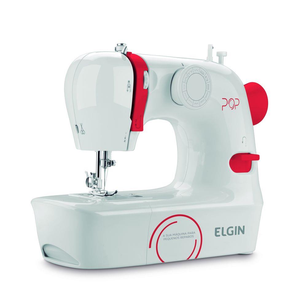 Máquina de Costura Elgin Pop Branca e Vermelha BL-1009 – Bivolt - Image 2