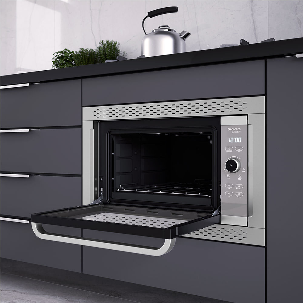 Forno Elétrico de Embutir Mueller 44 Litros Inox Decorato Gourmet – 127 Volts - Image 14