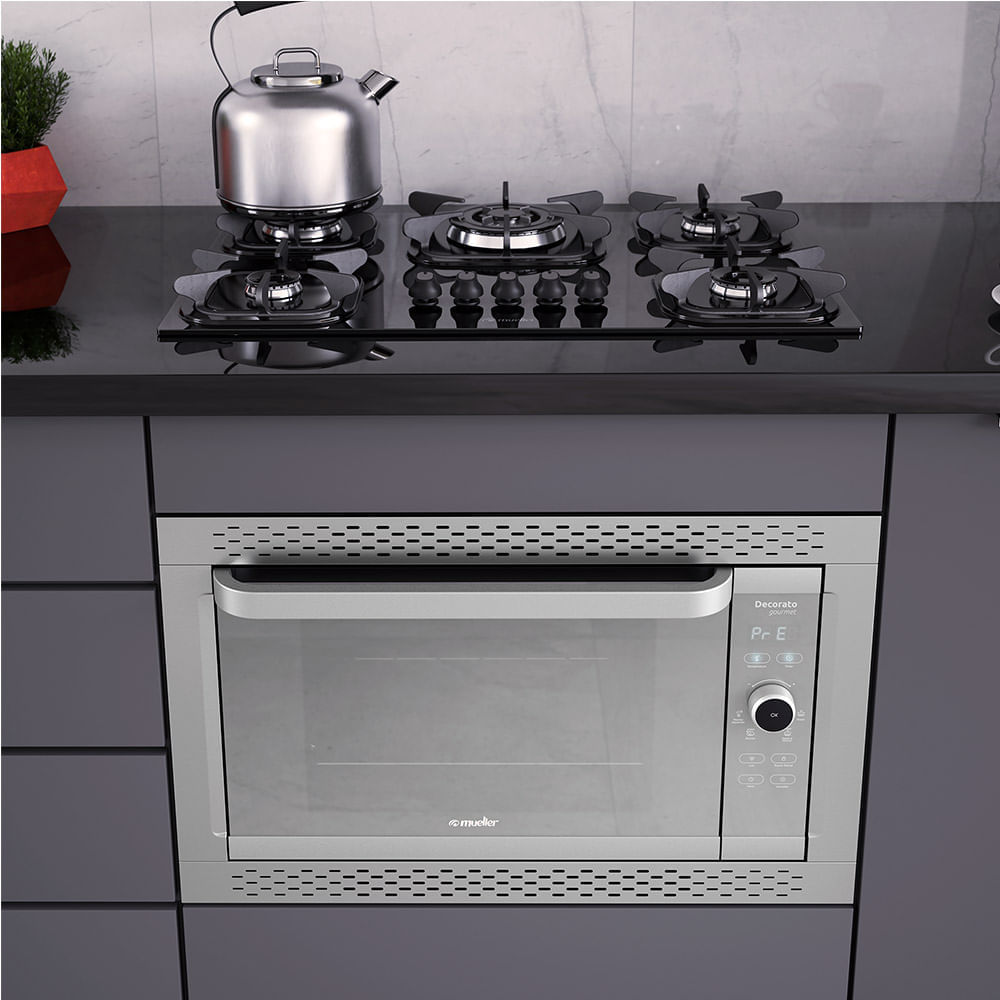 Forno Elétrico de Embutir Mueller 44 Litros Inox Decorato Gourmet – 127 Volts - Image 11