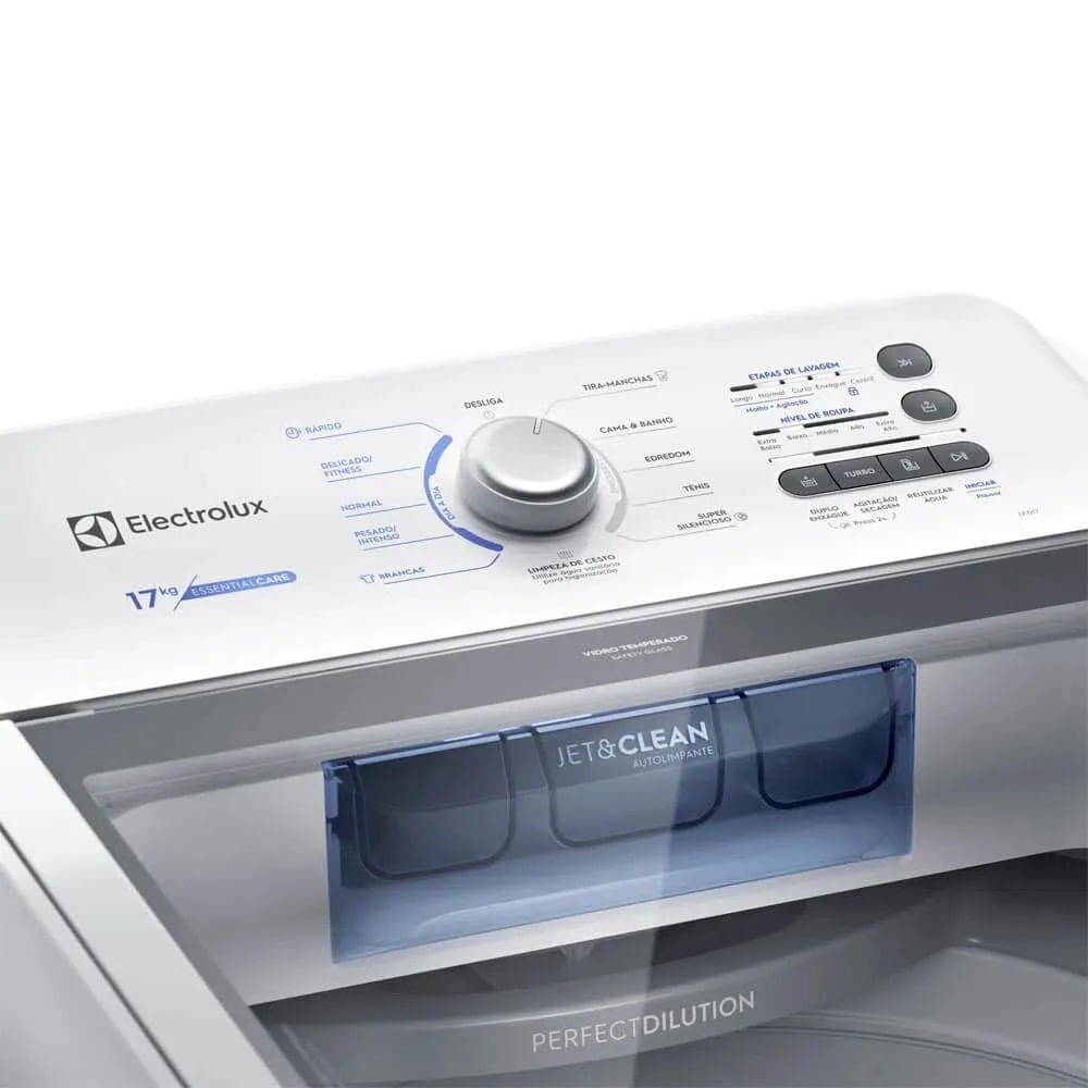 Lavadora Electrolux 17kg Essential Care Jet&Clean e Ultra Filter Branca LED17 - 220 Volts - Image 5