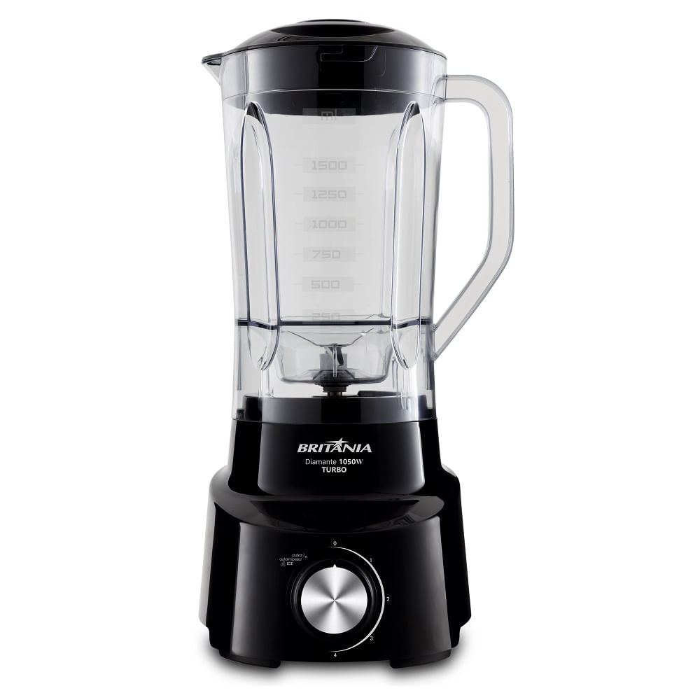 Liquidificador Britânia 1050W 2,65 Litros 4 Velocidades + Pulsar Preto Diamante 800 – 220 Volts - Image 3