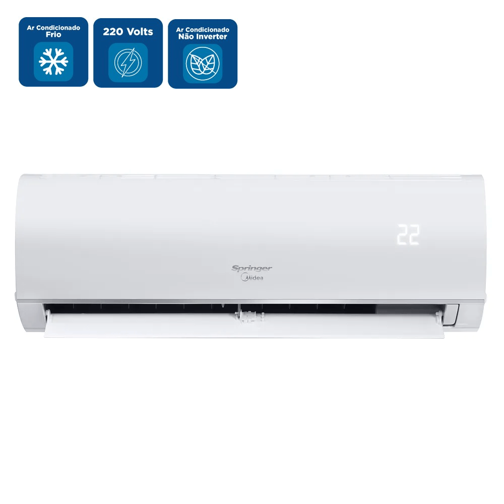 Ar Condicionado Split Hi Wall Springer Midea AirVolution 12000 BTU/h Frio 42AFFCI12S5 - 220 Volts - Image 2
