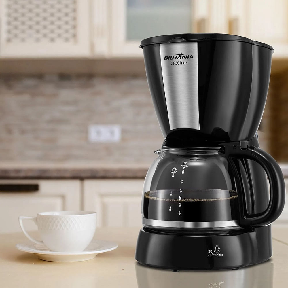 Cafeteira Britânia 1,2 Litros Preto/Inox CP30 – 127 Volts - Image 5