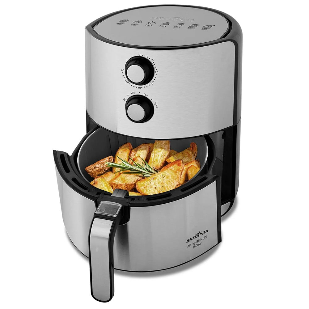 Fritadeira Elétrica Air Fry Britânia 4,6 Litros Inox BFR46PI - 220 Volts - Image 4