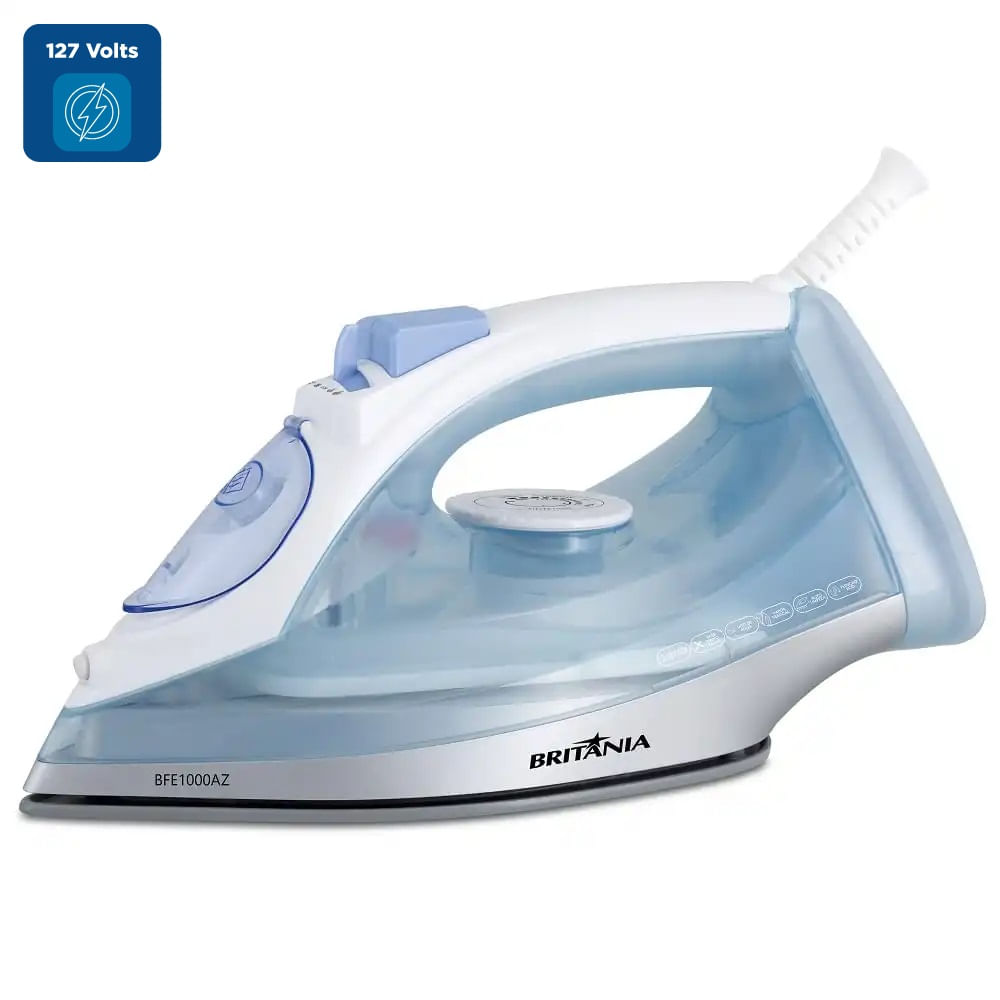 Ferro a Vapor Britânia Nano Ceramic Eco 430ml Azul e Branco BFE1000AZ – 127 Volts - Image 2