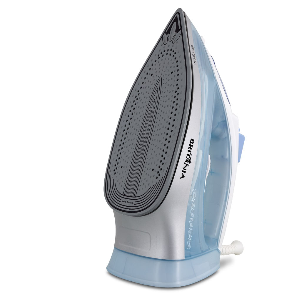 Ferro a Vapor Britânia Nano Ceramic Eco 430ml Azul e Branco BFE1000AZ – 127 Volts - Image 4