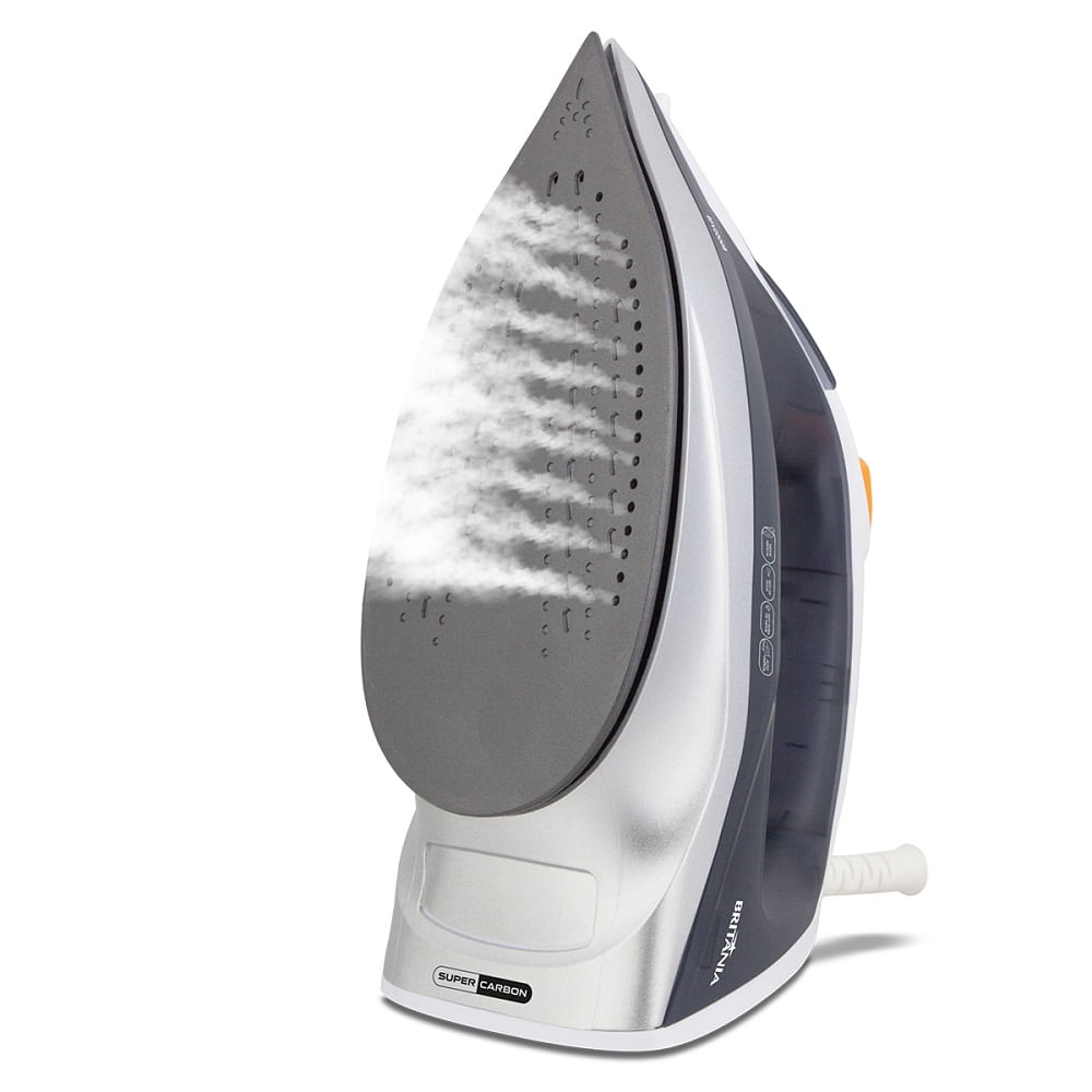 Ferro a Vapor Britânia Base Antiaderente Branco e Cinza BFV2000B – 127 Volts - Image 9