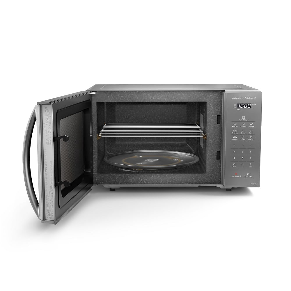 Micro-ondas Panasonic Dupla Refeição 27 Litros Prata NN-ST55LMRU – 220 Volts - Image 5