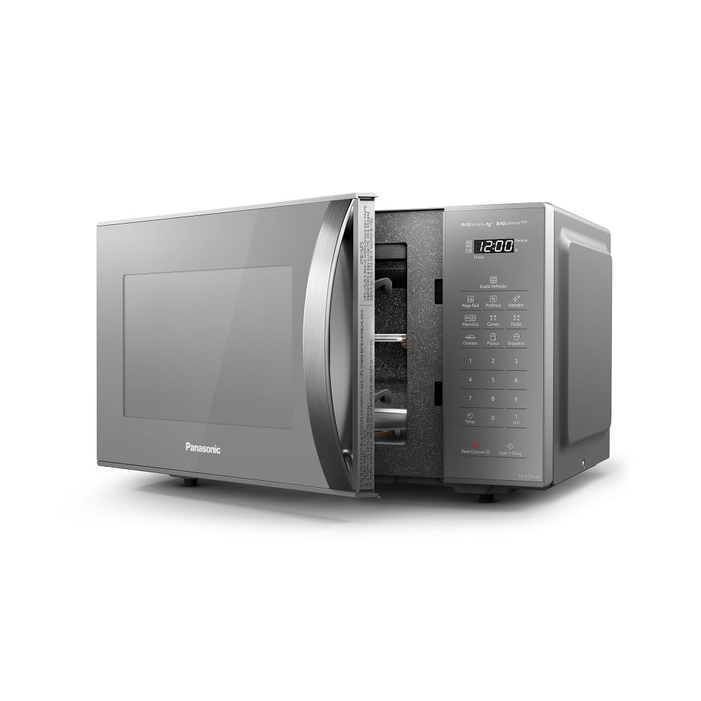 Micro-ondas Panasonic Dupla Refeição 27 Litros Prata NN-ST55LMRU – 220 Volts - Image 3