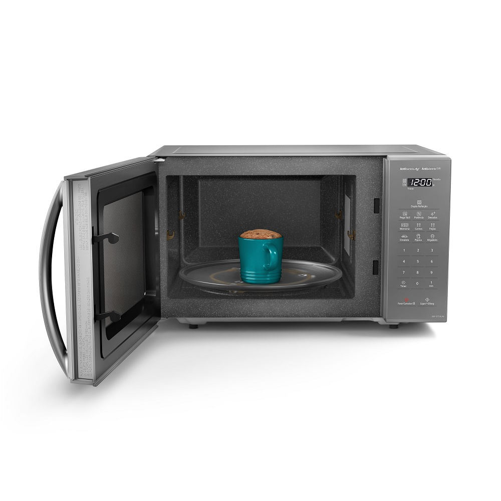 Micro-ondas Panasonic Dupla Refeição 27 Litros Prata NN-ST55LMRU – 220 Volts - Image 7
