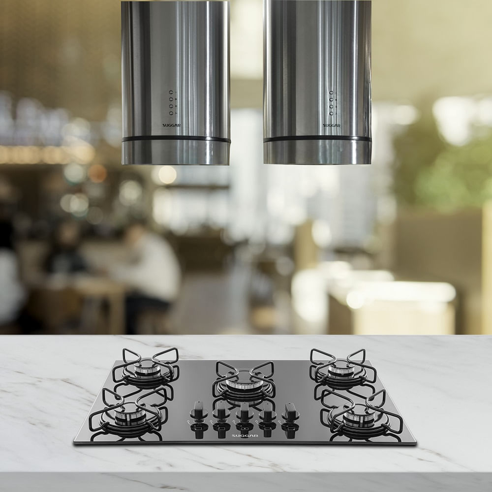 Cooktop Suggar 5 Bocas Vidro Preto FG5005AVP - Bivolt - Image 4