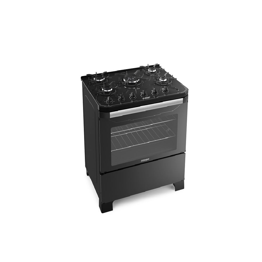 Fogão de Piso Itatiaia 5 Bocas Itamaster Preto – Bivolt - Image 3