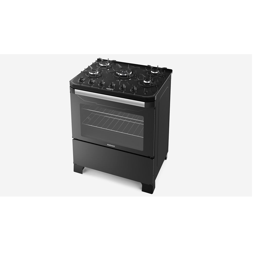 Fogão de Piso Itatiaia 5 Bocas Itamaster Preto – Bivolt - Image 2