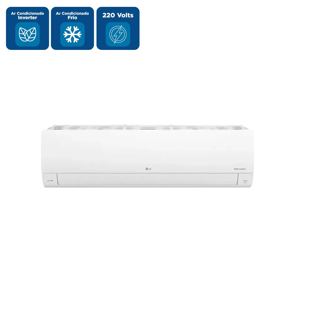 Ar Condicionado Split Hi Wall R32 LG Dual Inverter Voice +AI 12000 BTU/h Frio S3-Q12JA31K–220 Volts - Image 2