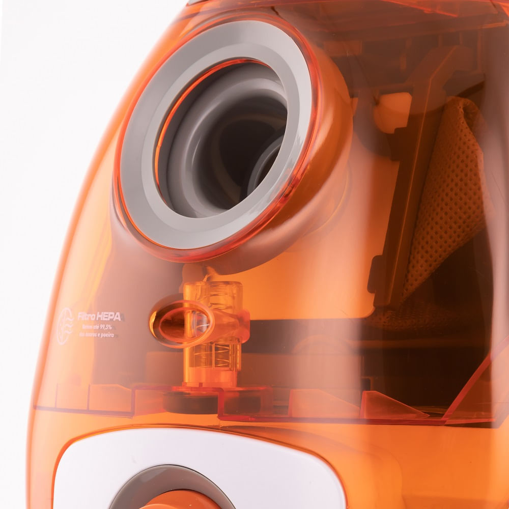 Aspirador de Pó Philco com Filtro HEPA Branco e Laranja PAS1690 – 220 Volts - Image 8
