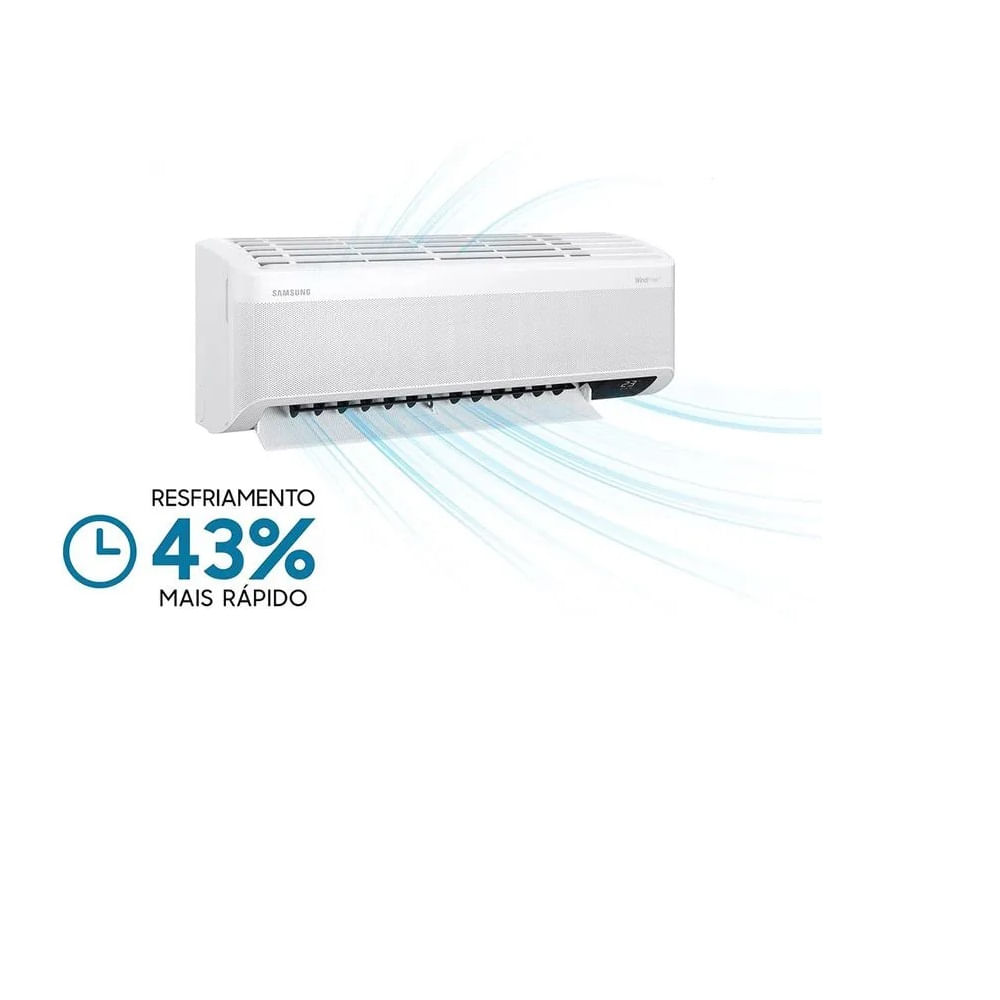 Ar Condicionado Split Inverter Samsung Digital WindFree 9000 BTUs Frio AR09CVFAMWKNAZ - 220 Volts - Image 2