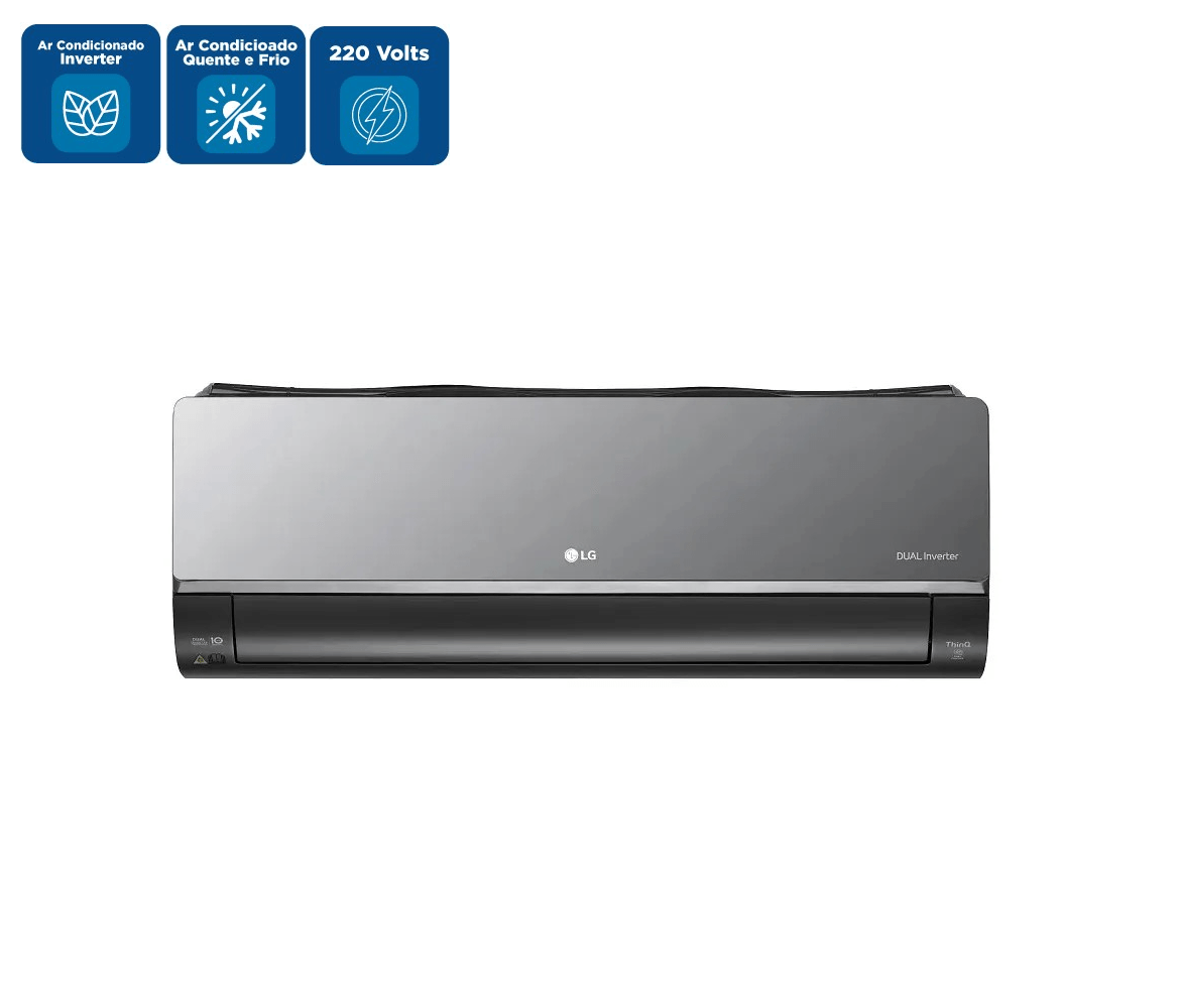 Ar Condicionado Split Hi Wall Inverter LG 24000 BTU/h Quente e Frio – 220 Volts - Image 2