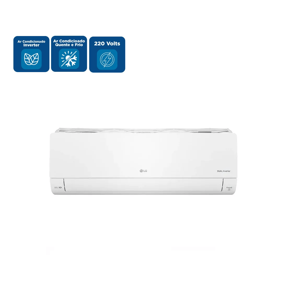 Ar Condicionado Split Hi Wall R32 LG Dual Inverter Voice +AI 12000 BTU/h Quente e Frio S3-W12JA31A – 220 Volts - Image 2
